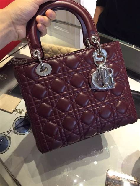 christian dior burgundy|burgundy lambskin dior bag.